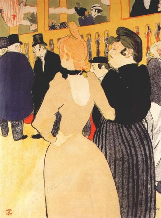 Au Moulin Rouge (la Goulue Et La Môme Fromage) — Comte Henri Marie Raymond De Toulouse-lautrec-monfa