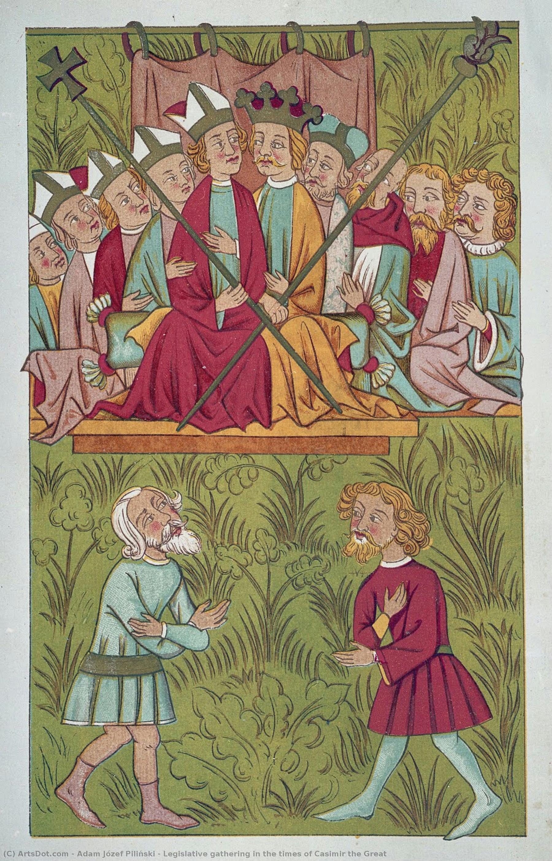 Legislative Gathering In The Times Of Casimir The Great — Adam Józef Piliński