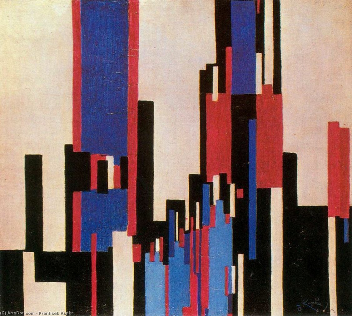 Blue And Red Vertical Planes — František Kupka