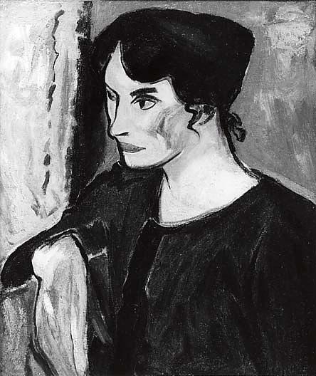 Portrait Of A Woman, (painting) — Alfred Henry Maurer
