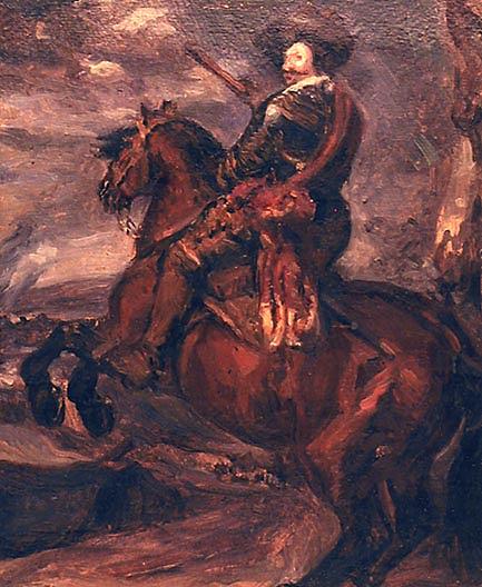 Study Of Velazquez, Gaspar De Guzman Conde Duque De Olivares On Horseback, (painting) — Albert Henry Krehbiel