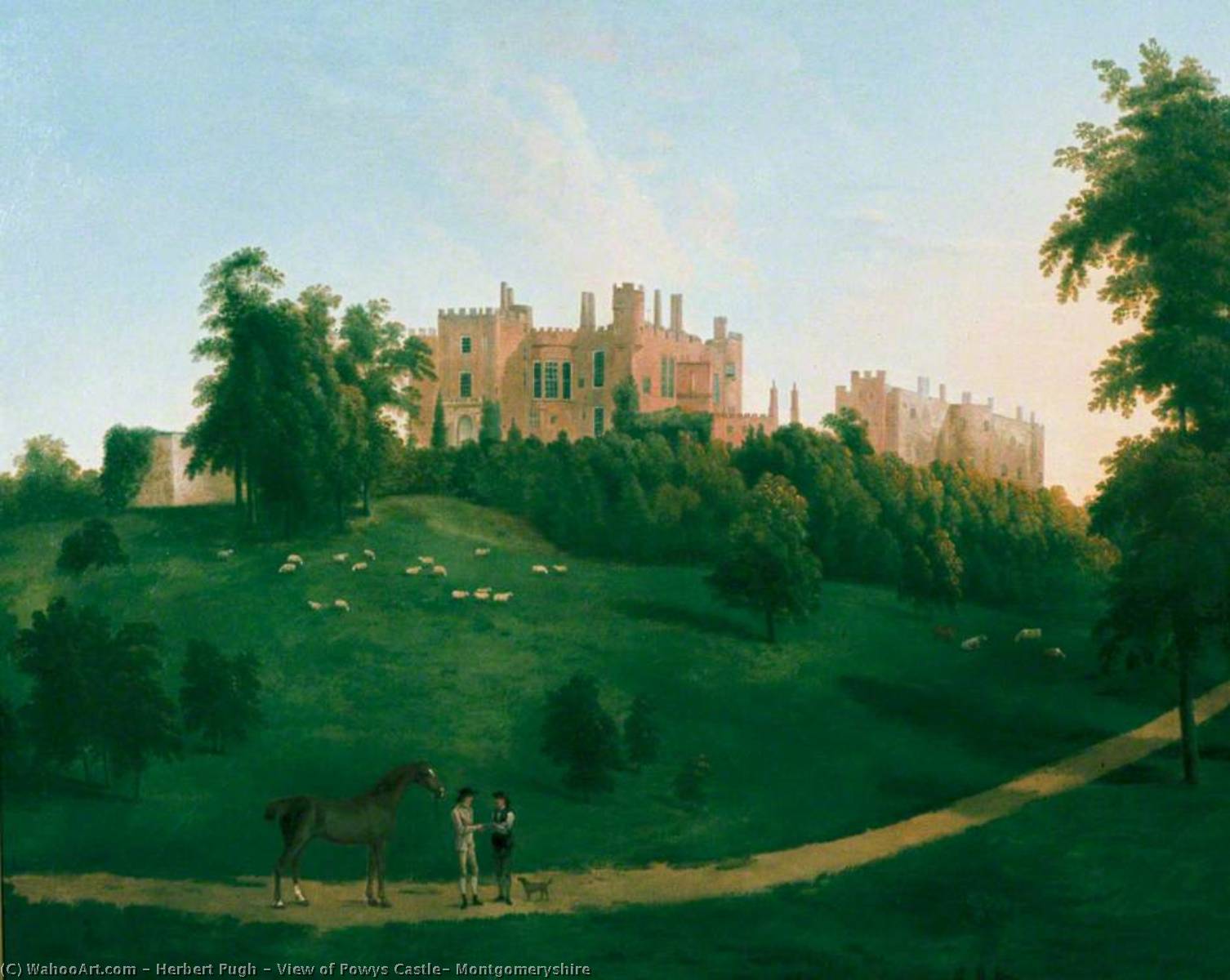 View Of Powys Castle, Montgomeryshire — Herbert Pugh