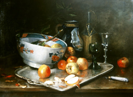 Still Life With Apples — Eugene Henri Cauchois