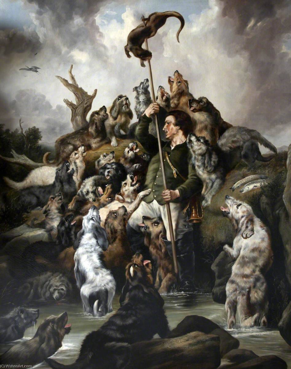 The Otter Speared, The Earl Of Aberdeen's Otterhounds (copy Of A Work By Edwin Henry Landseer Of C.1844) — William Widgery