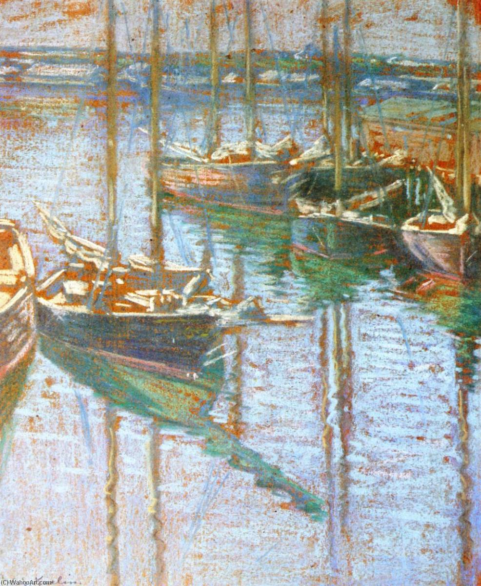 Fishing Boats At Rest, Rockport, Massachusetts — Charles Salis Kaelin