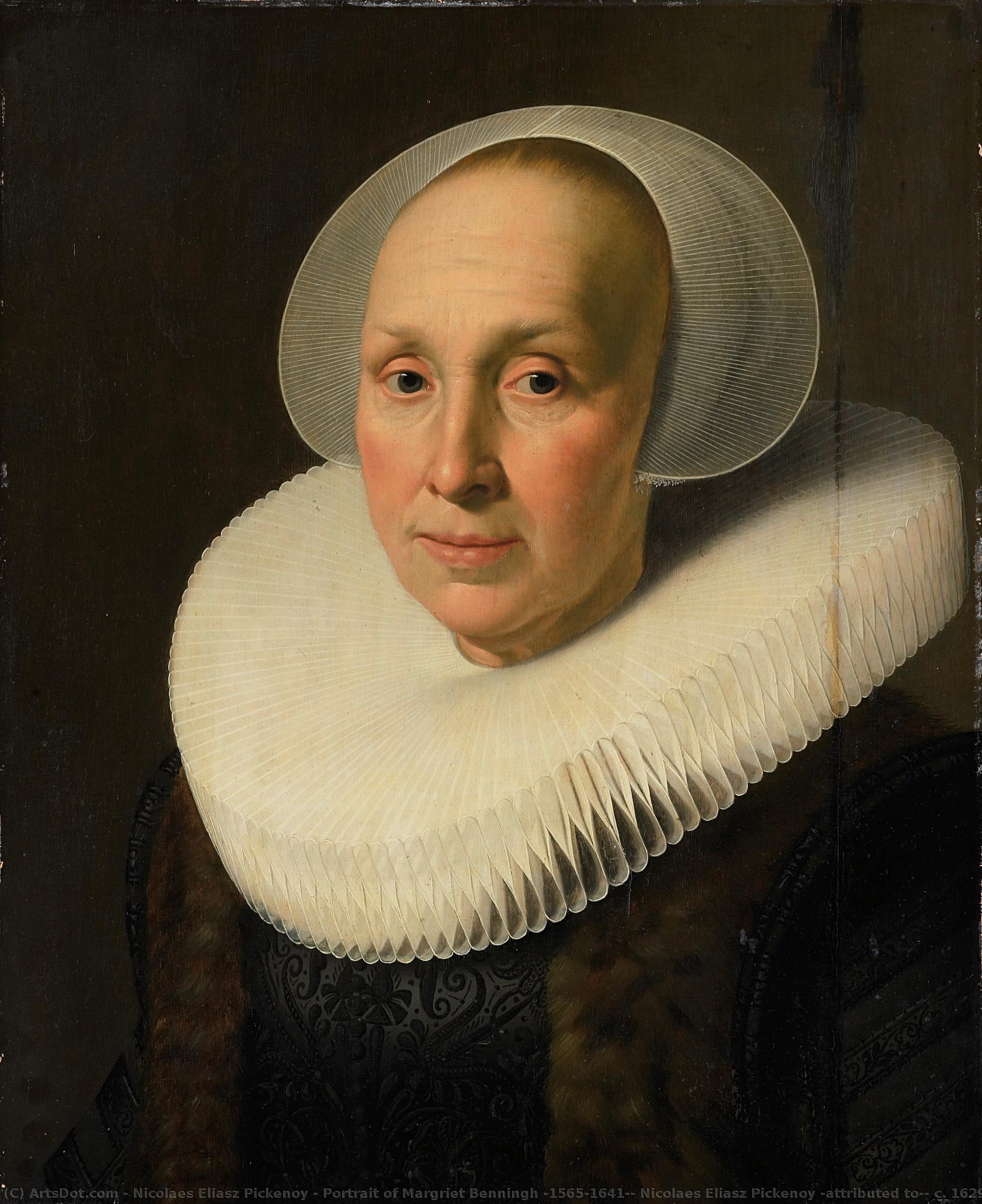 Portrait Of Margriet Benningh (1565-1641), Nicolaes Eliasz Pickenoy (attributed To), C. 1629 - C. 1640 — Nicolaes Eliaszoon Pickenoy