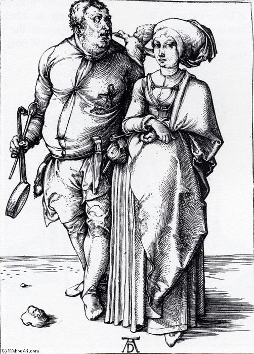 The Cook And His Wife — Albrecht Dürer