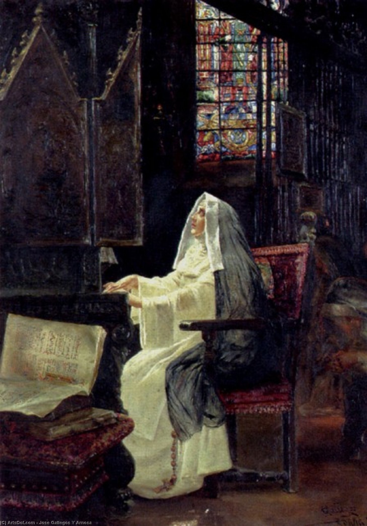 At Prayer — Jose Gallegos Y Arnosa