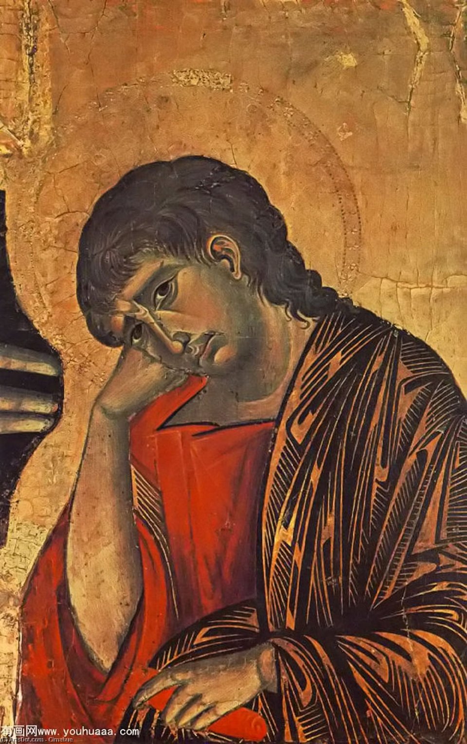 Crucifix (detail) — Чимабуэ