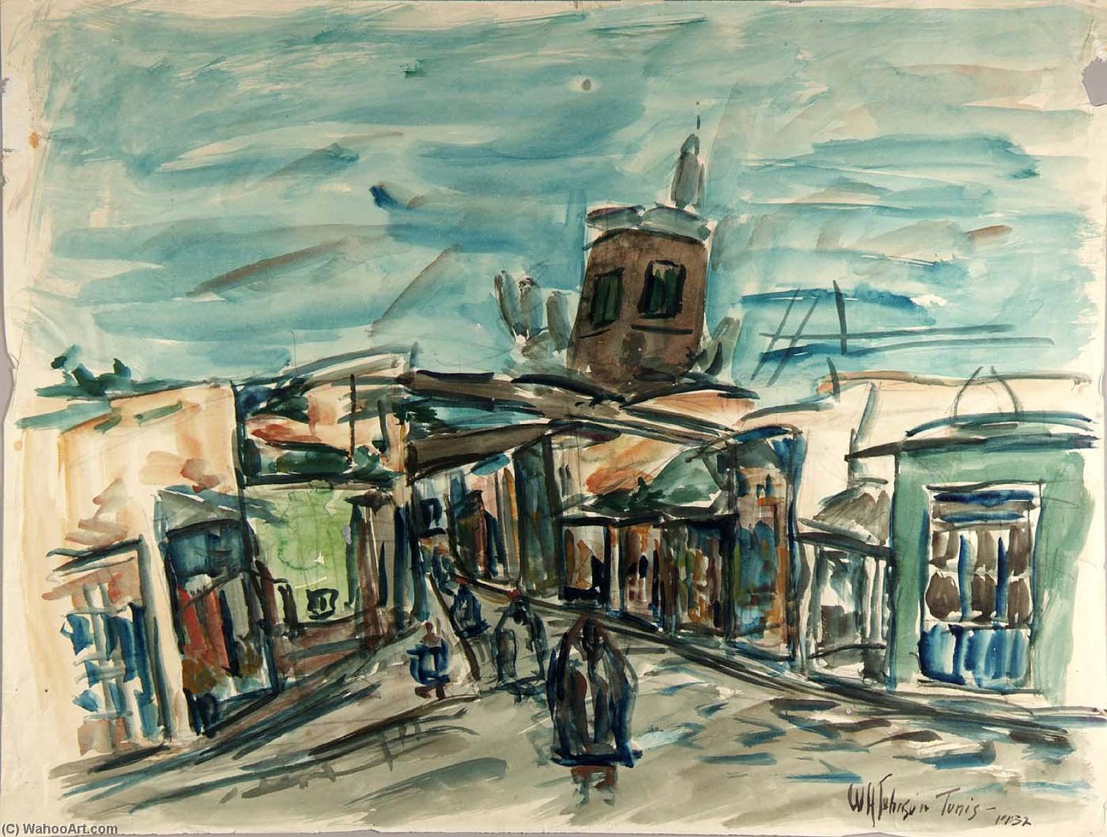 Minaret, Tunis, North Africa — William H. Johnson