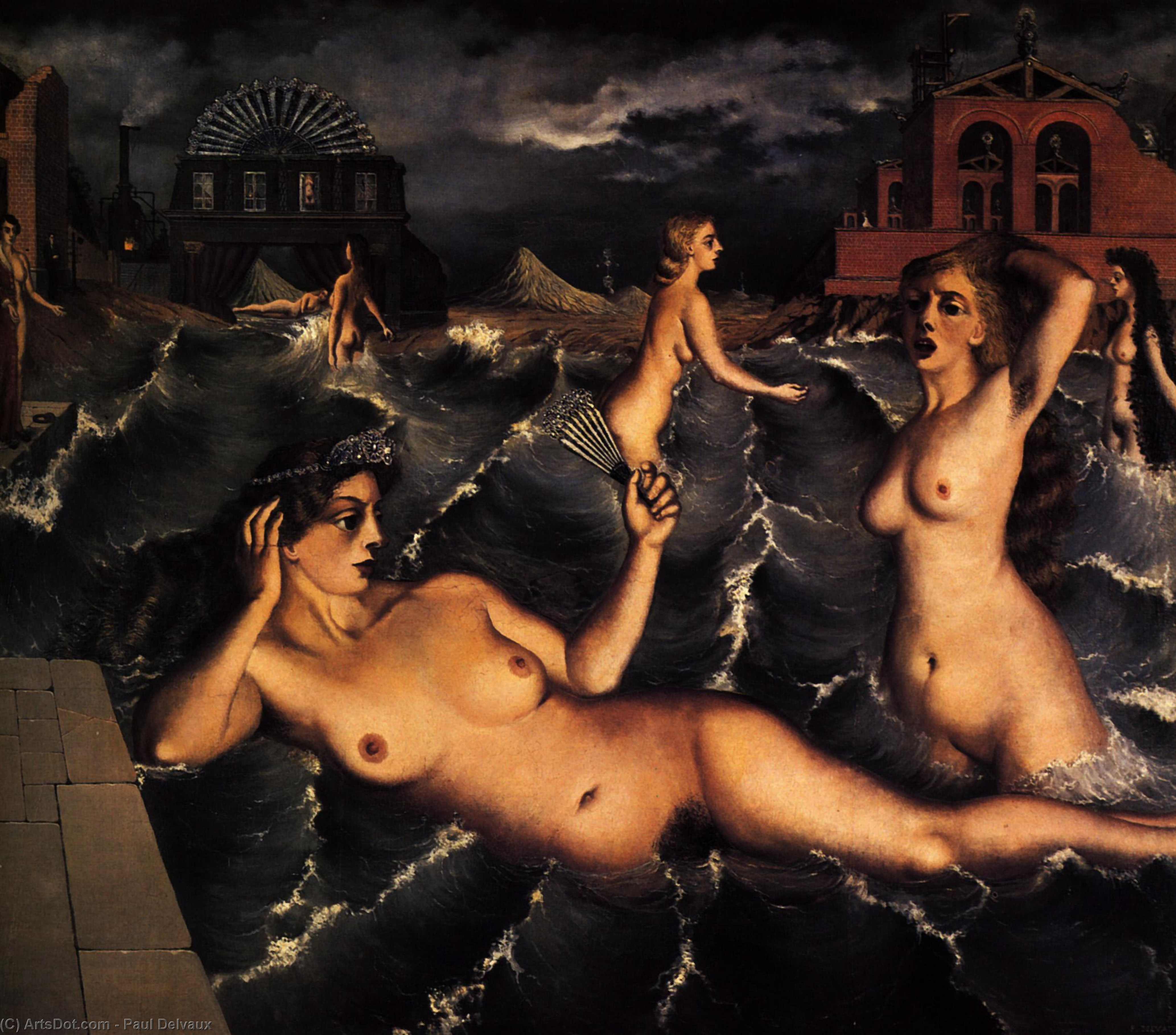 Nymphs Bathing — ポール・デルヴォー