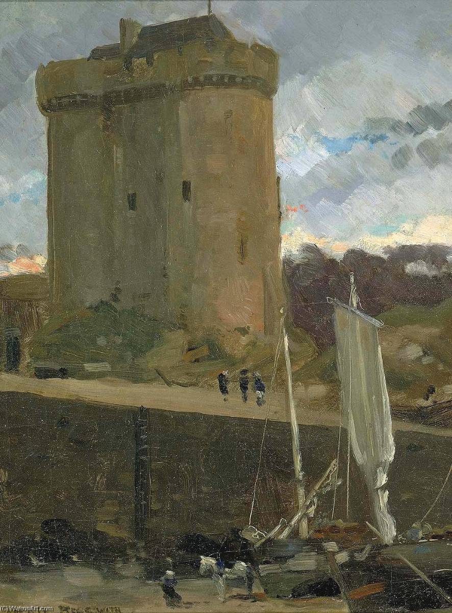 La Tour De Solidor At St. Severin, Normandy — James Carroll Beckwith