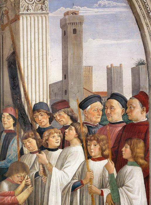 Obsequies Of St Fina (detail) — Domeniko Đirlandajo