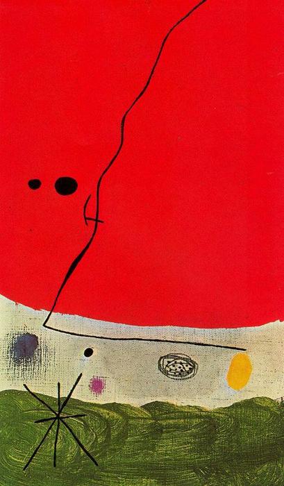 Pájaro En La Noche — Joan Miró