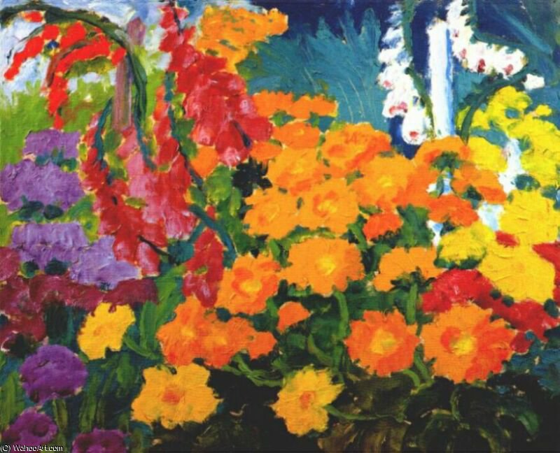 Flower Garden (marigolds) - — Емил Нолде