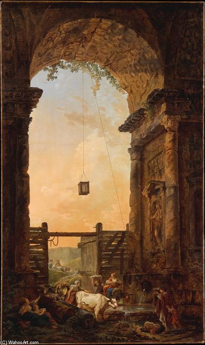The Return Of The Cattle — Hubert Robert