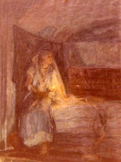 Rebecca (another Subject, Unfinished, On Reverse), (painting) — Henry Ossawa Tanner