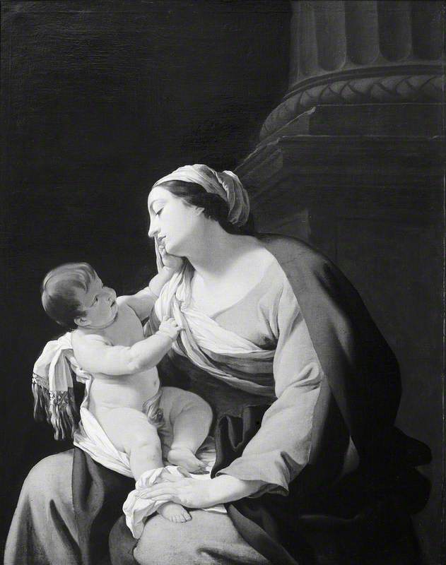 The Virgin And Child (of The Column) — Simon Vouet