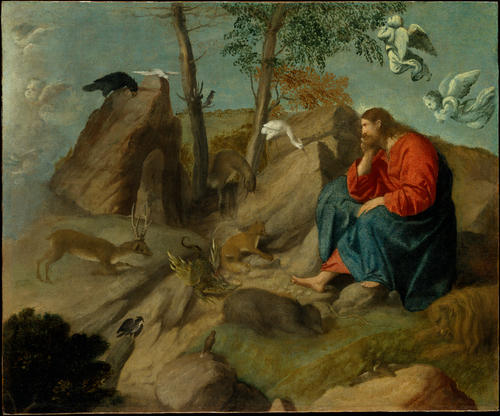 Christ In The Wilderness — Alessandro Bonvicino (moretto Da Brescia)