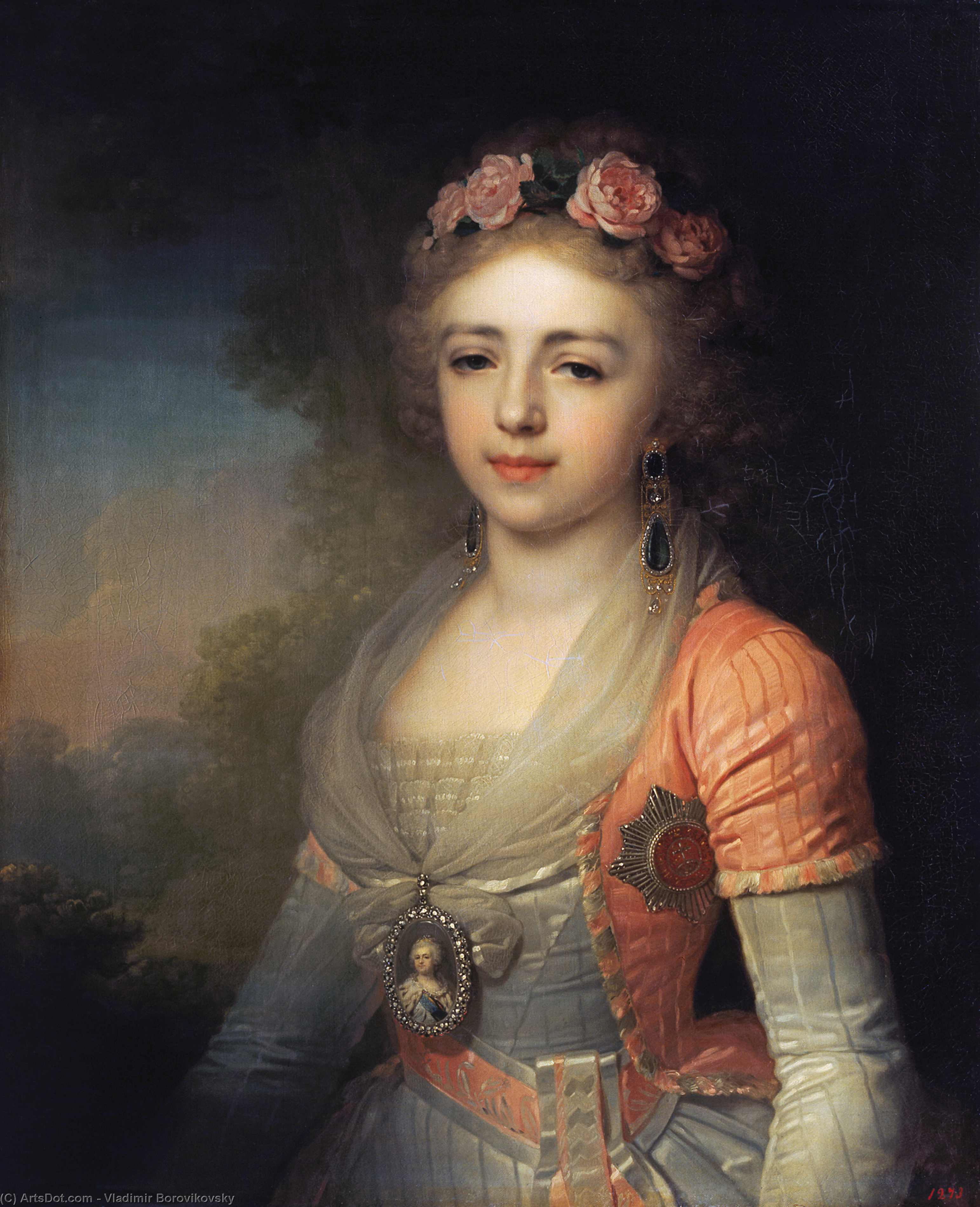 Portrait Of Grand Duchess Alexandra — Vladimir Lukich Borovikovsky