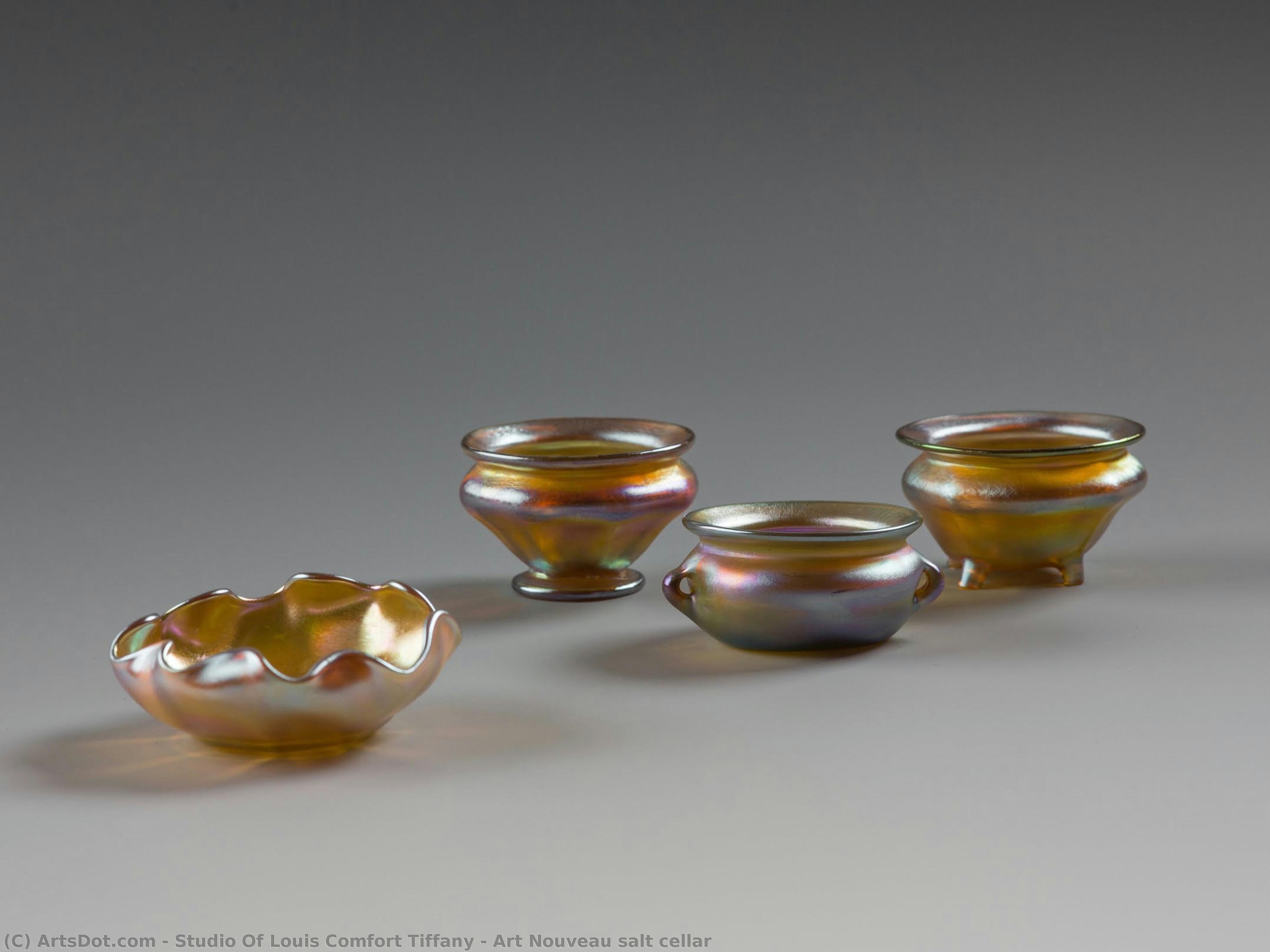 Art Nouveau Salt Cellar — Studio Of Louis Comfort Tiffany