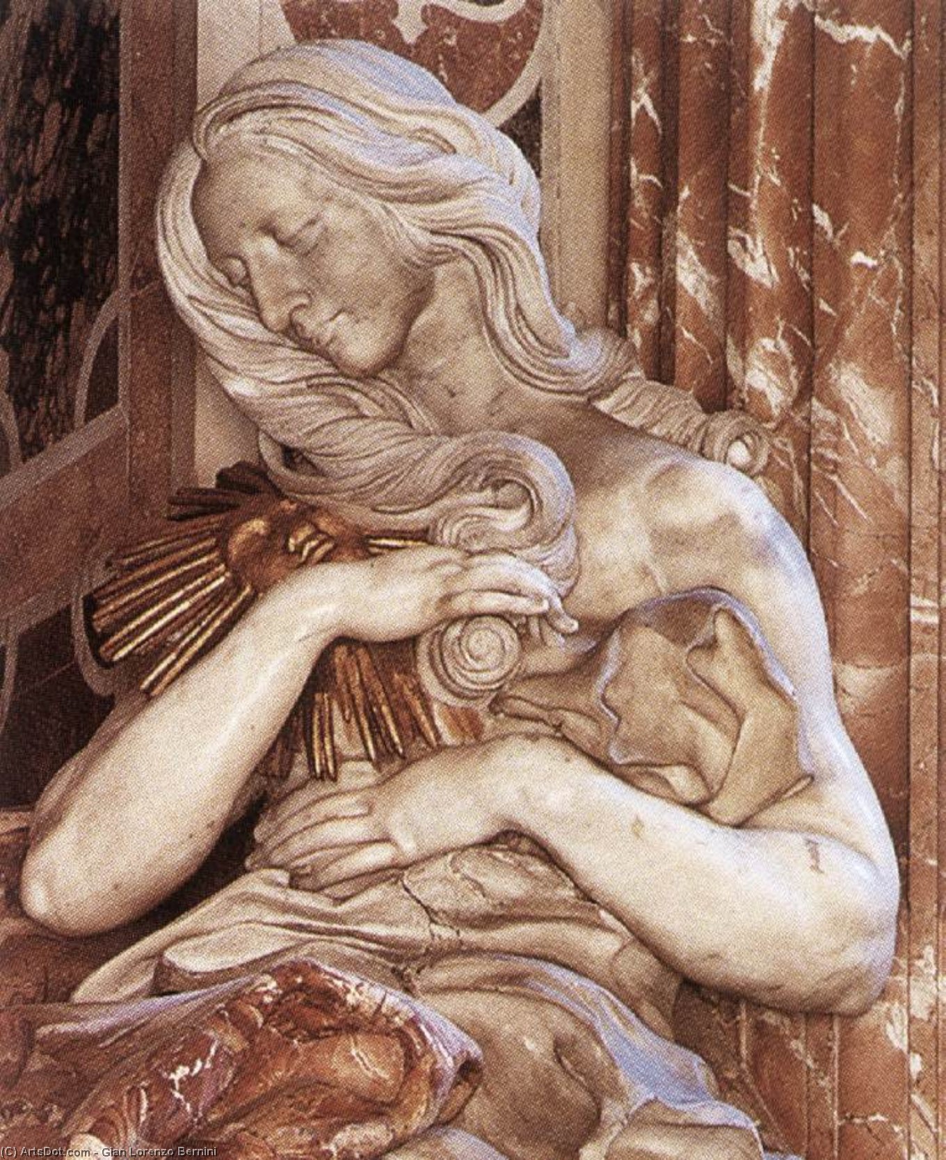 Grabmal Von Papst Alexander (chigi) Vii. (detail) — Gian Lorenzo Bernini