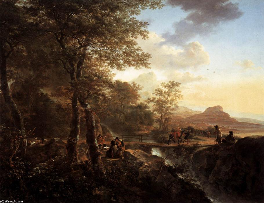 Italian Landscape With Draughtsman — Ян Бот