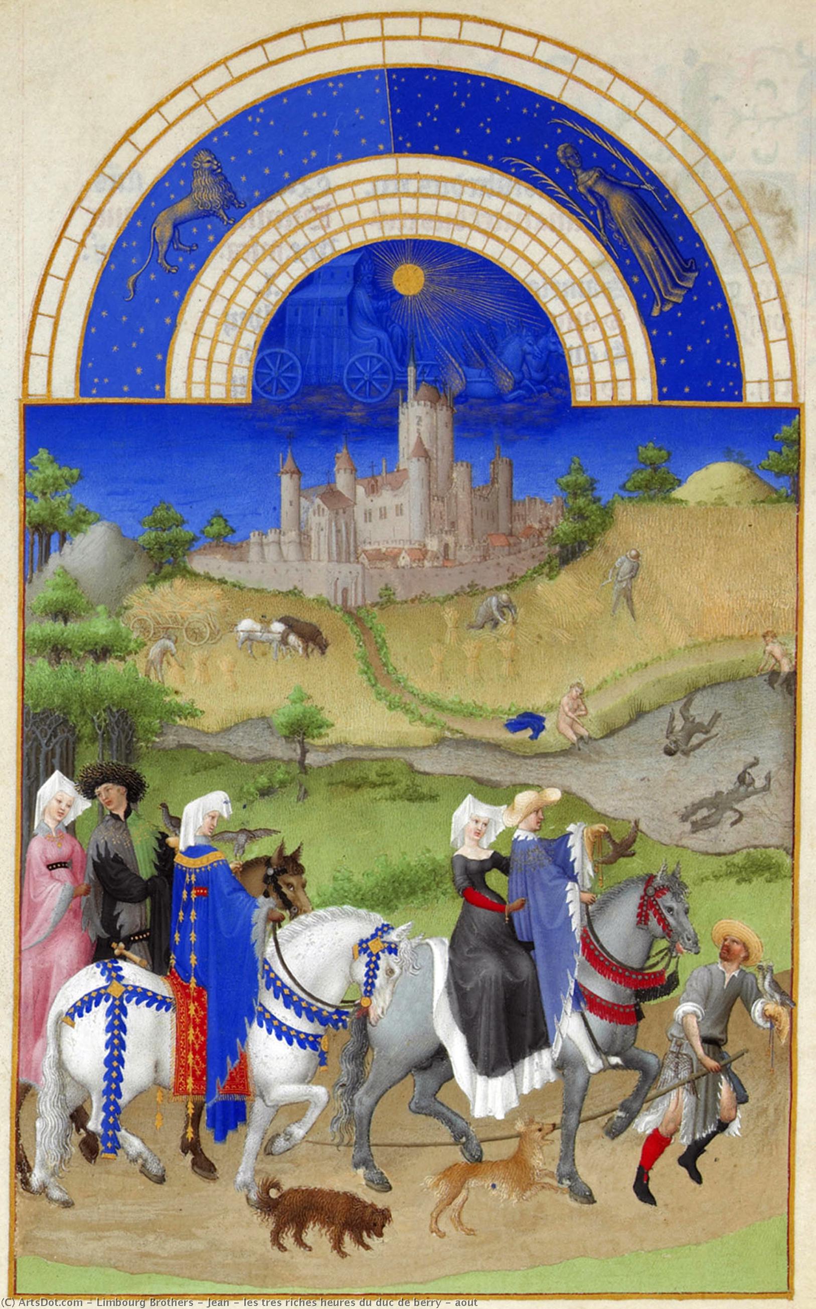 Jean - Les Tres Riches Heures Du Duc De Berry - Aout — リムール兄弟