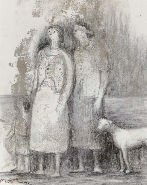 Figures In Street — Henry Moore
