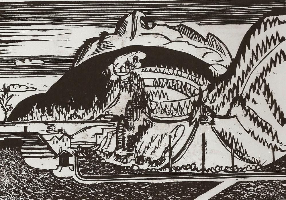 Clavadel Mountain Seen From Frauenkirch — Ernst Ludwig Kirchner
