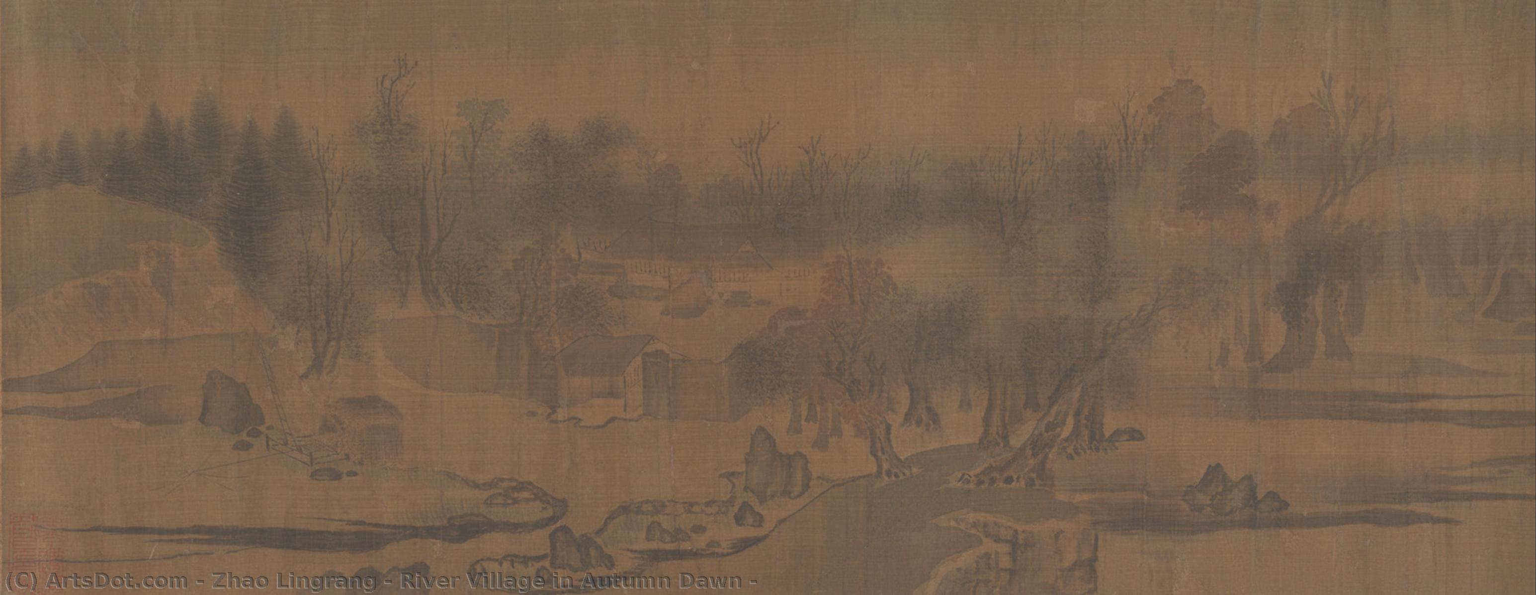 River Village In Autumn Dawn — Zhao Lingrang