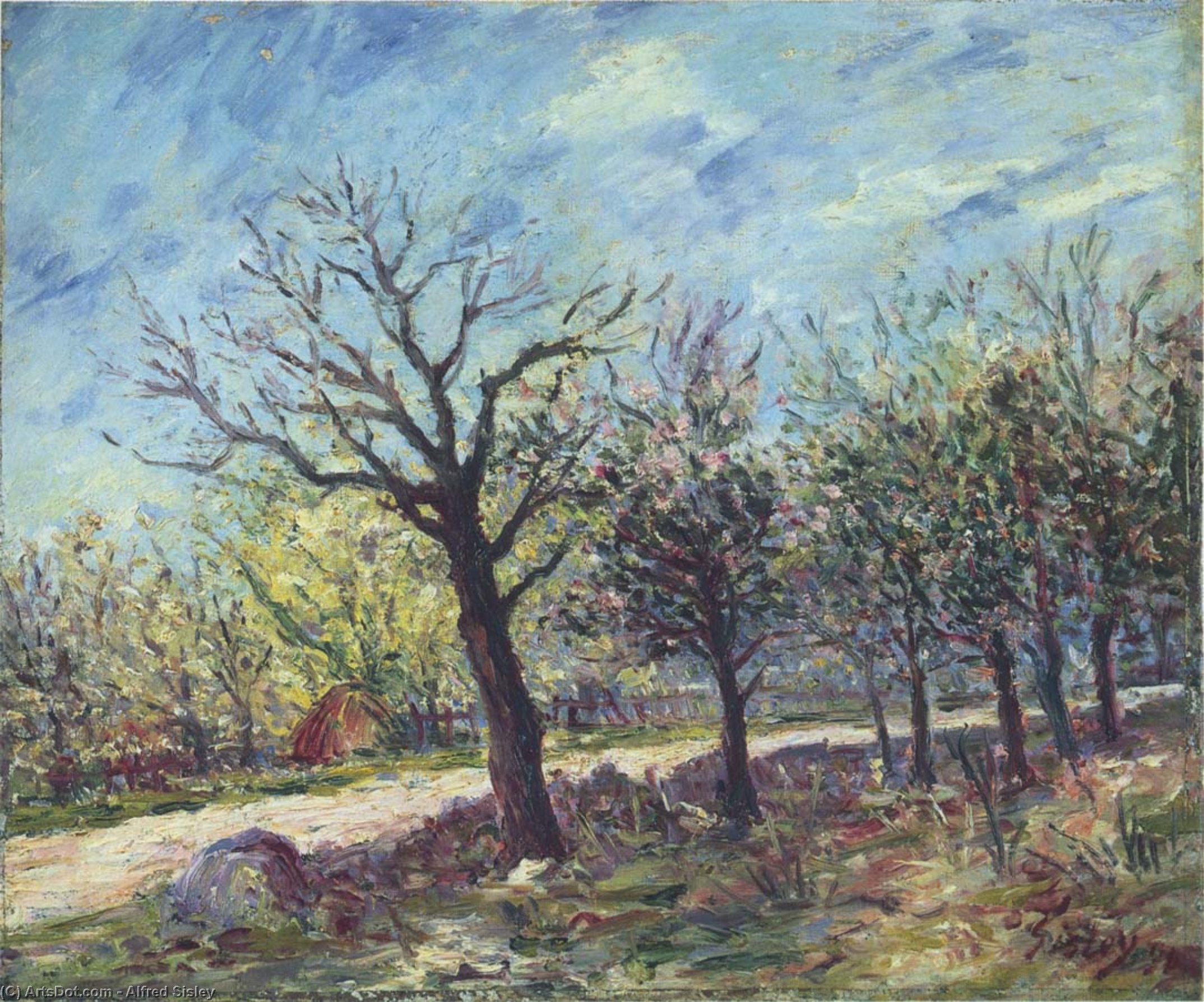 Sablons In Spring — Alfrēd Sislē