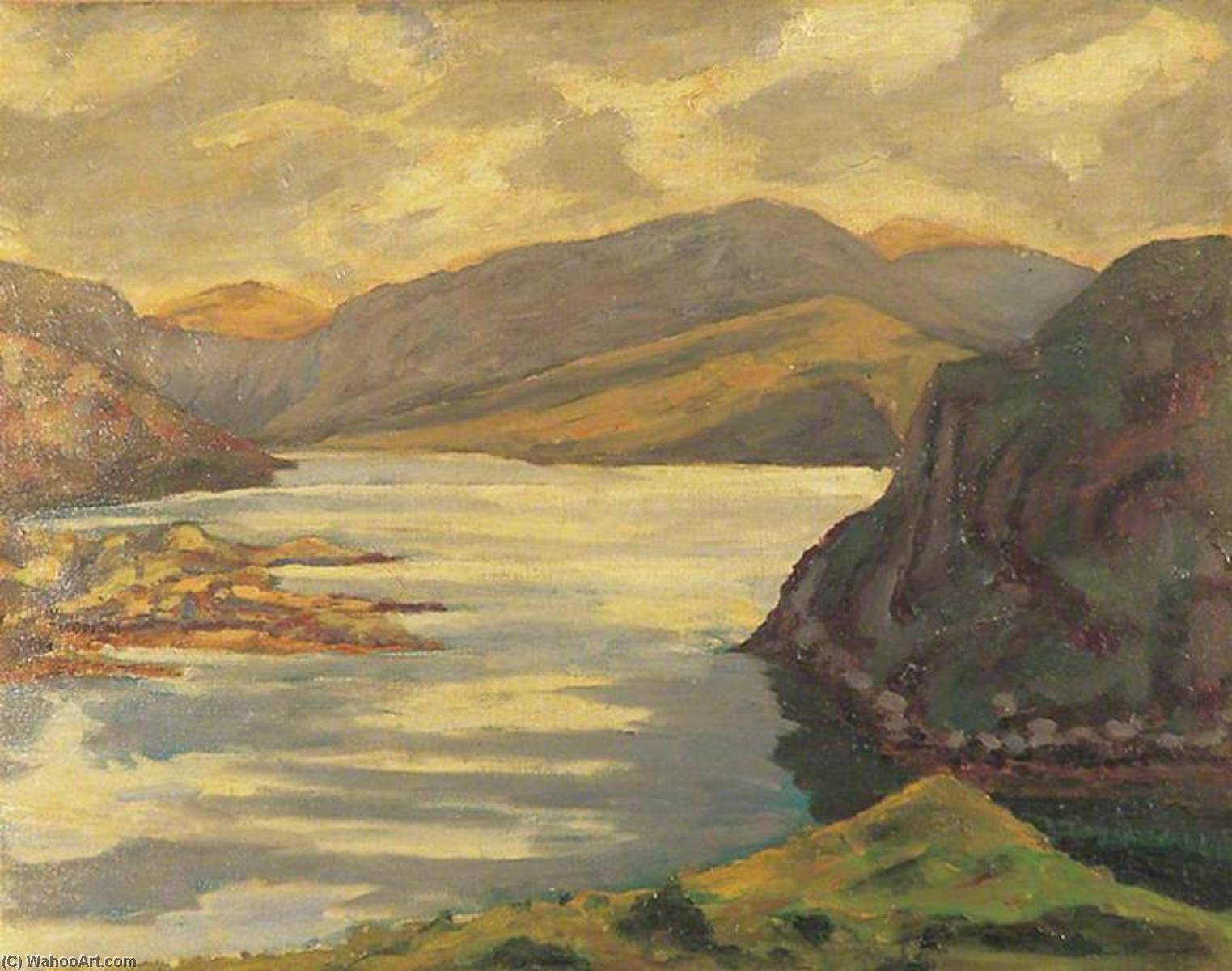 A Loch On The Duke Of Sutherland's Estate — Vinston Spenser Čerčil