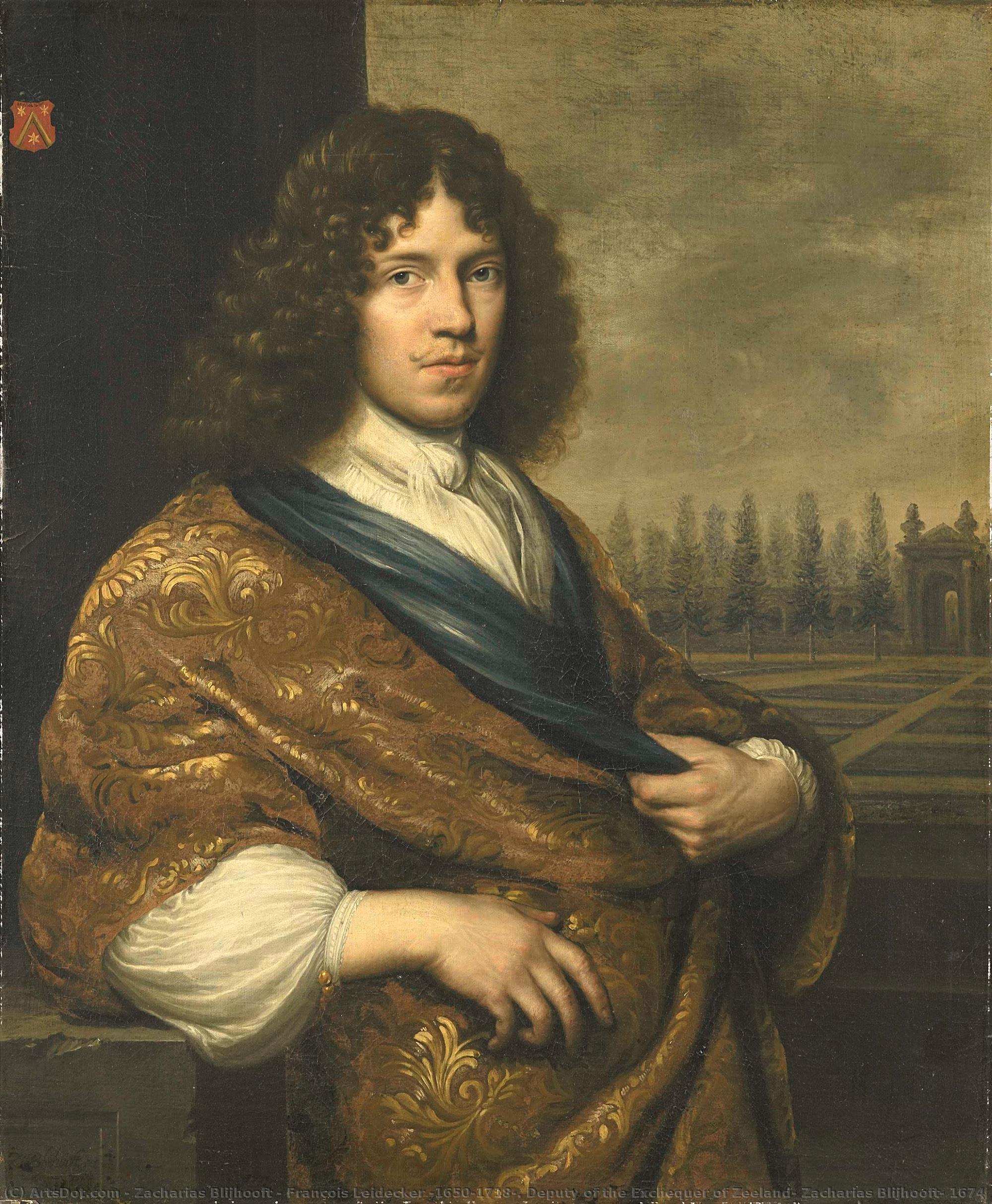 François Leidecker (1650-1718). Deputy Of The Exchequer Of Zeeland, Zacharias Blijhooft, 1674 — Zacharias Blijhooft