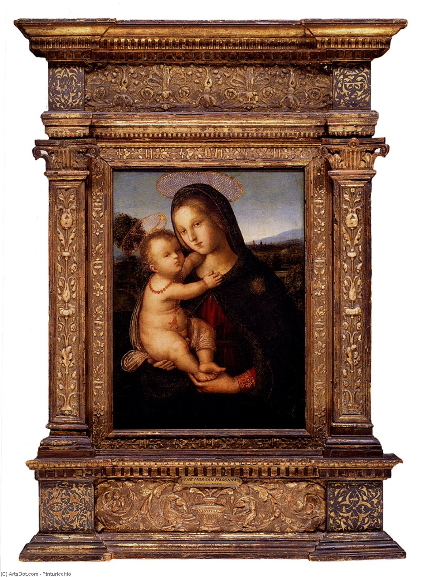 Bernardino Di Betto The Madonna And Child Before A Landscape — Pinturicchio