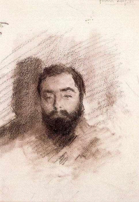 Portrait Of Alejandro Perez Lugín — オビディオ・ムルギア・デ・カストロ