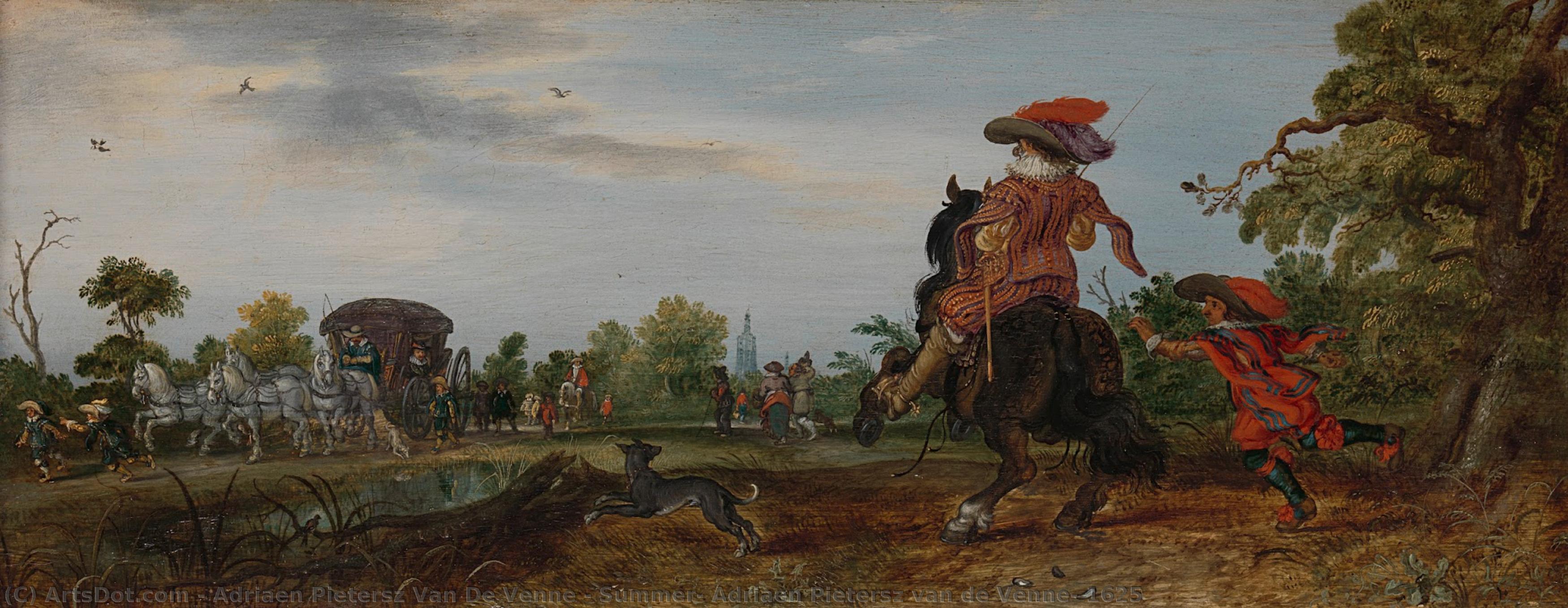 Summer, Adriaen Pietersz Van De Venne, 1625 — Adriaen Pietersz Van De Venne