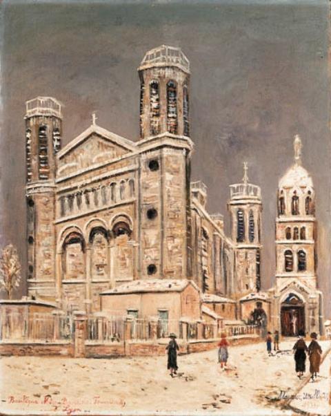 Basilique Notre Dame-de-fournires, Lyon — Maurice Utrillo