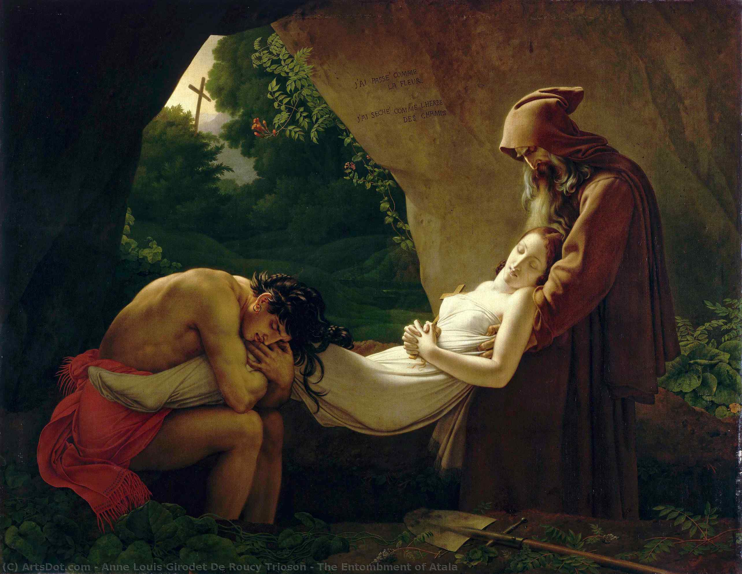 The Entombment Of Atala — Anne-louis Girodet