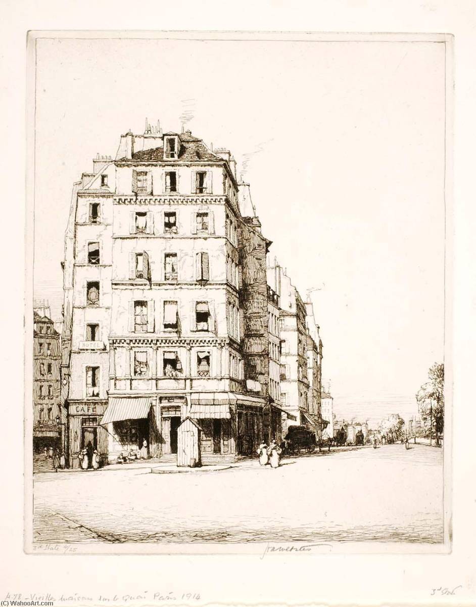 Vieilles Maisons Sur Le Quai, Paris — Herman Armour Webster