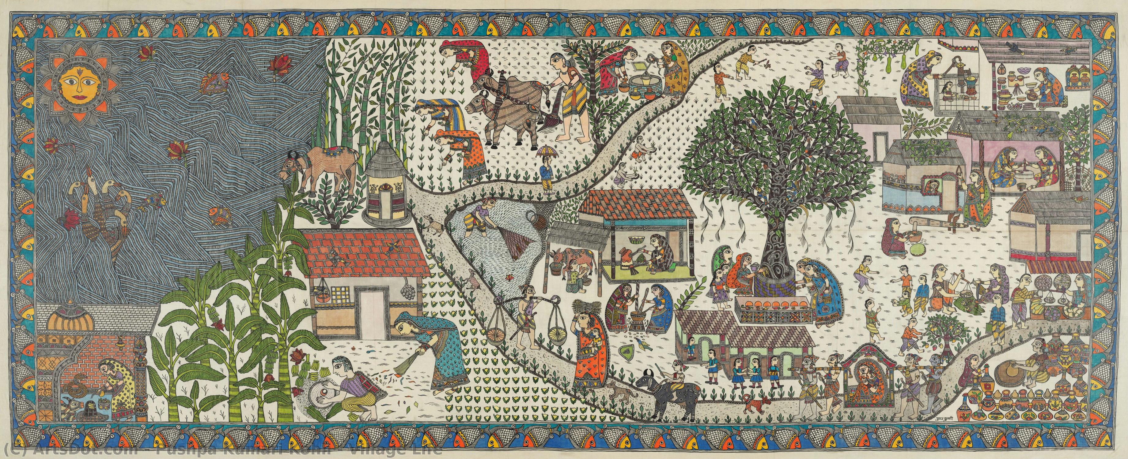 Village Life — Pushpa Kumari Kohli