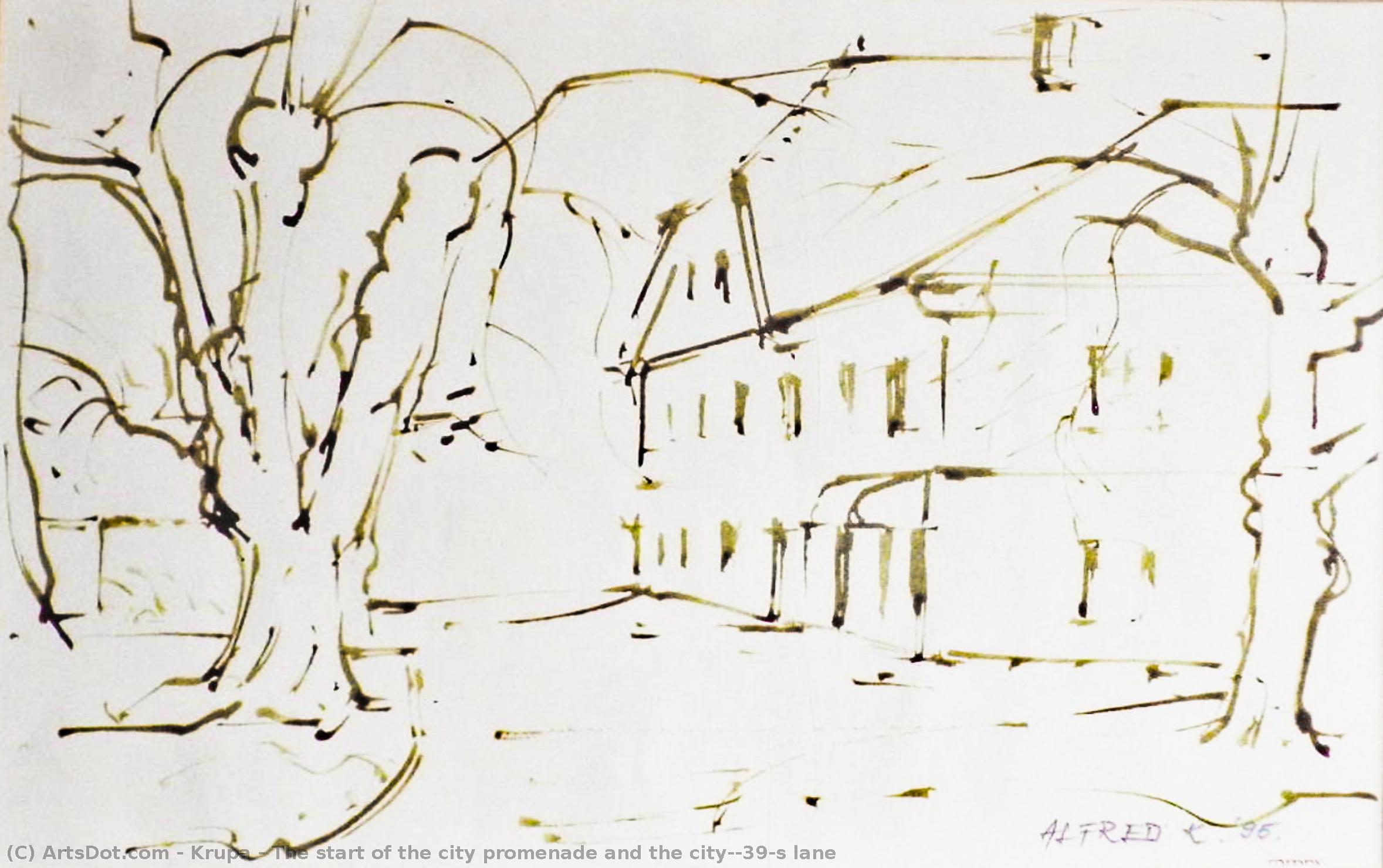 The Start Of The City Promenade And The City's Lane — Alfred Freddy Krupa