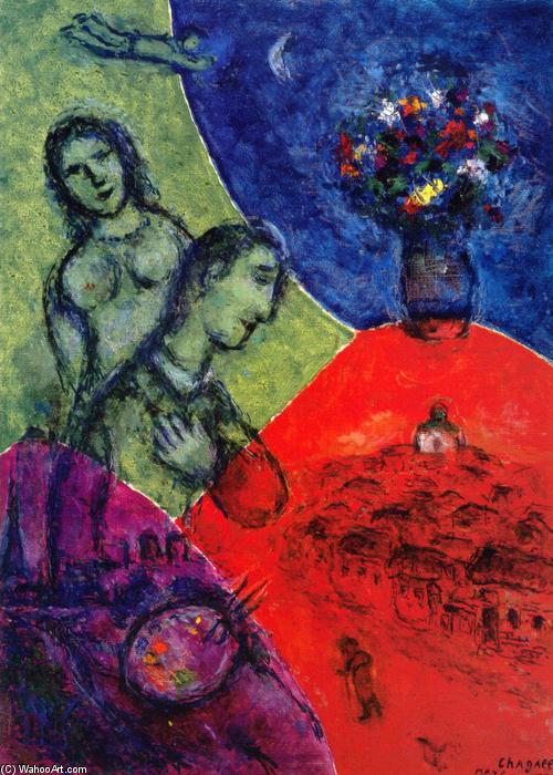 Self Portrait With Bouquet — Марк Шагал