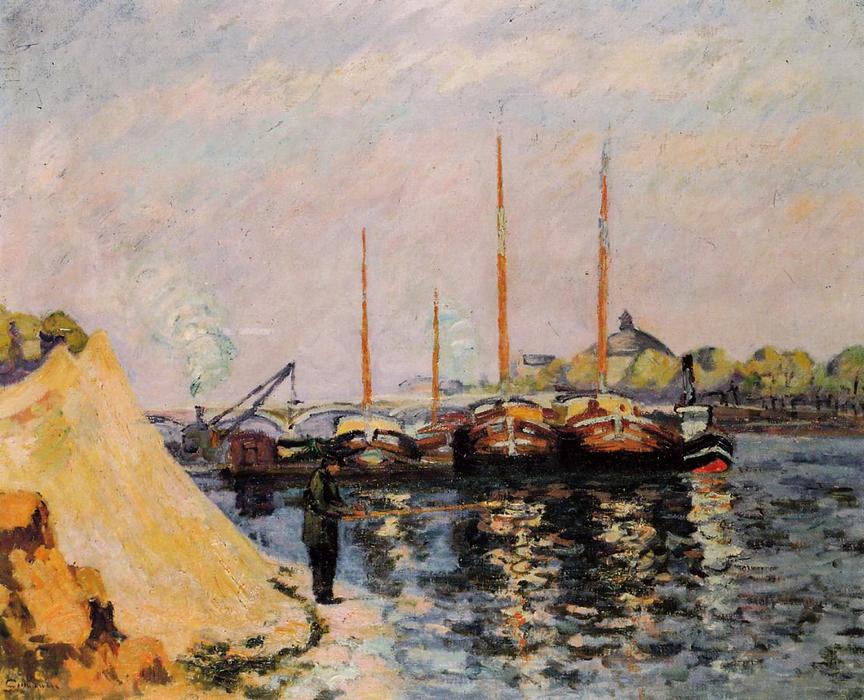 The Quay D'austerlitz, Morning — Ferdinand Guillaumin