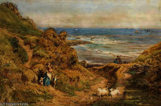 The Return Of The Fishing Fleet, Whitby — Charles James Adams