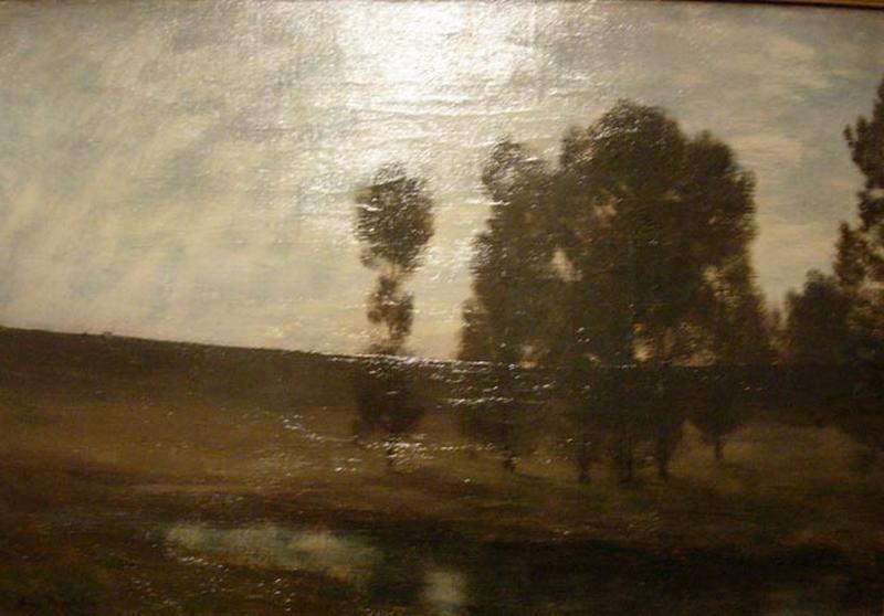Peupliers Au Crépuscule — Auguste Emmanuel Pointelin