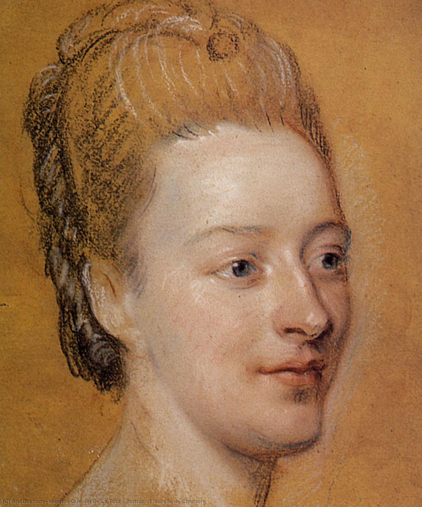 Portrait Of Isabelle De Charriere — Maurice Quentin De La Tour