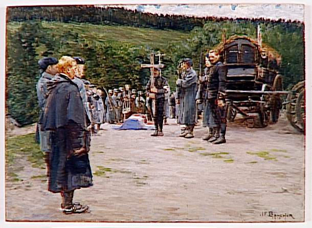 Enterrement D'un Officier Dans Les Vosges, Juillet 1915 — Joseph-félix Bouchor