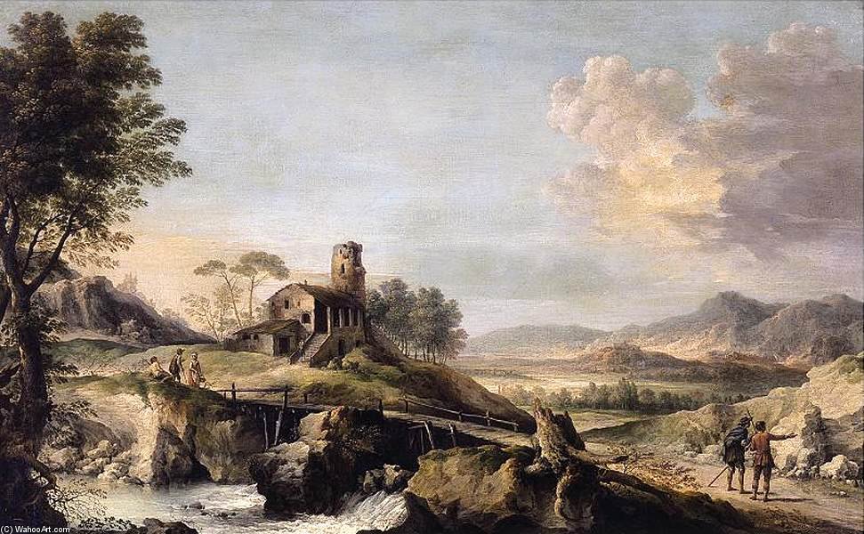 Pastoral Landscape With Figures — Jean Baptiste Lallemand