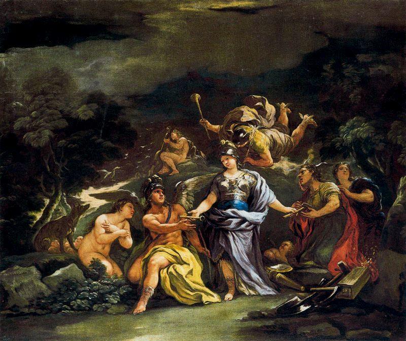 Minerva As The Patron Of Arts And Sciences 1 — Luca Giordano